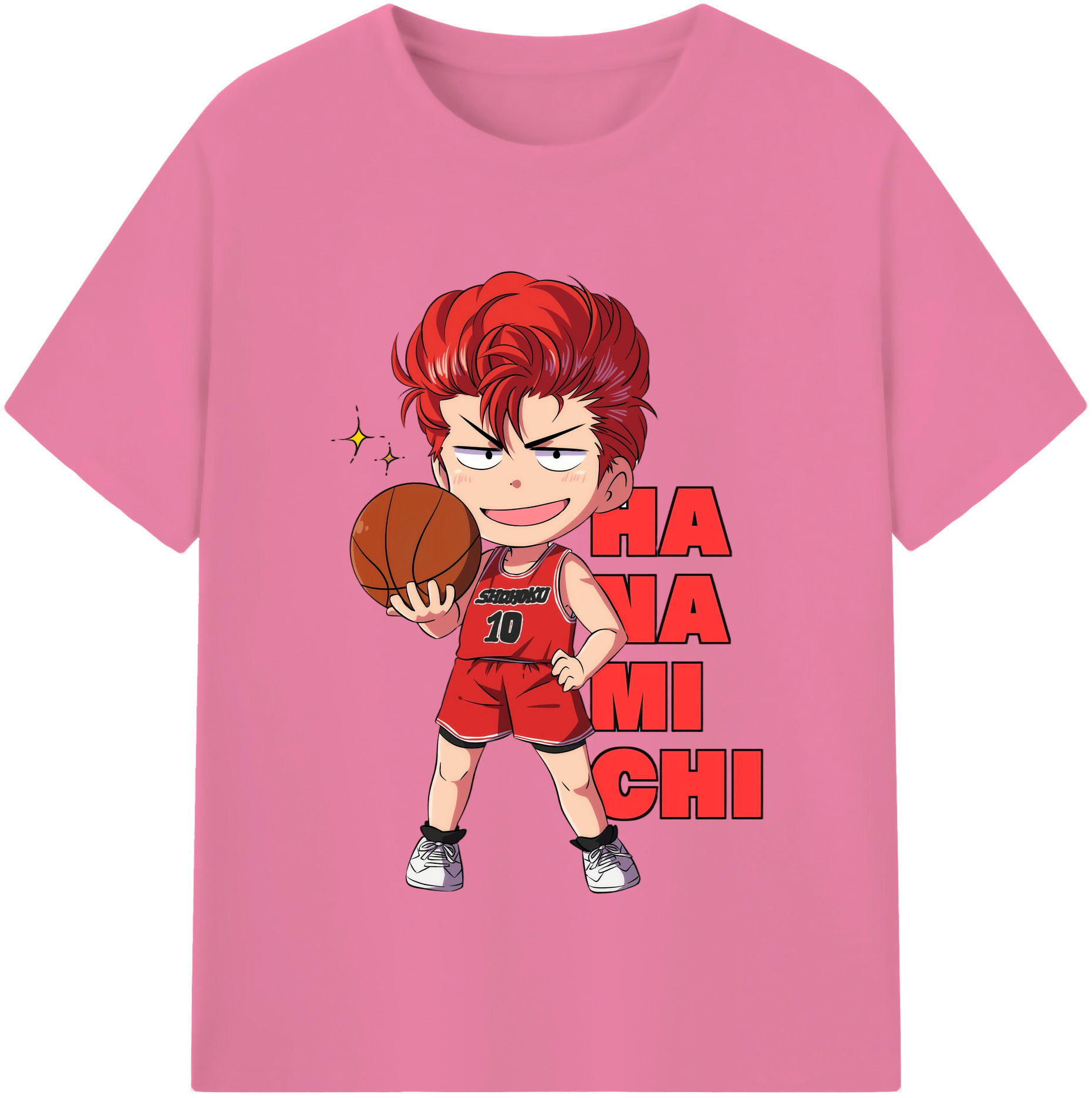 SLAM DUNK／スラムダンク 綿100％半袖Tシャツ（フロントプリント）